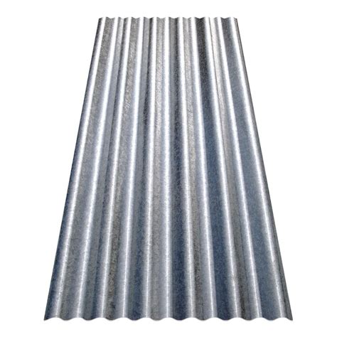 corrugated galvanized sheet metal home depot|galvanized steel corrugated roofing panels.